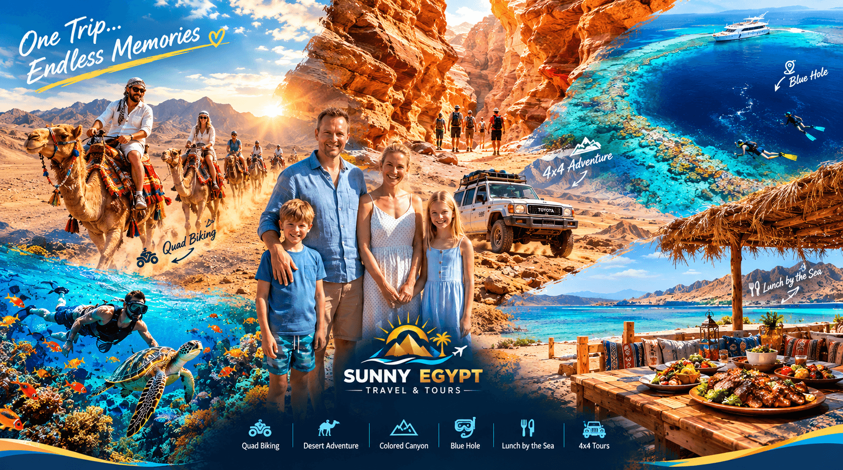 Canyon, quad en kameel in Dahab (vanuit Sharm El Sheikh)
